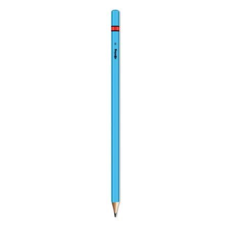 wooden pencil hb neon blue