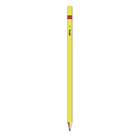 wooden pencil hb neon yellow