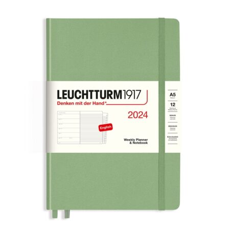 weekly-planner-notebook-medium-a5-2024-with-booklet-sage-english